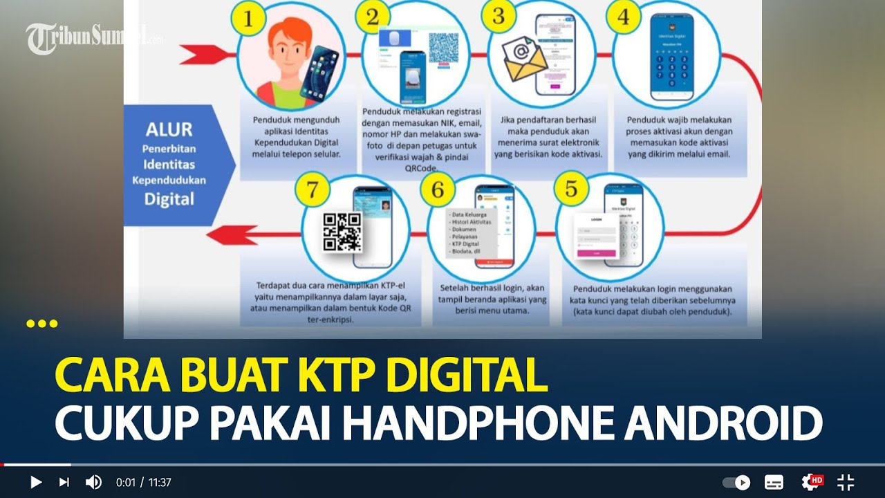 CARA Membuat KTP Digital di Disdukcapil Sumsel, Cukup Pakai Ponsel Pribadi