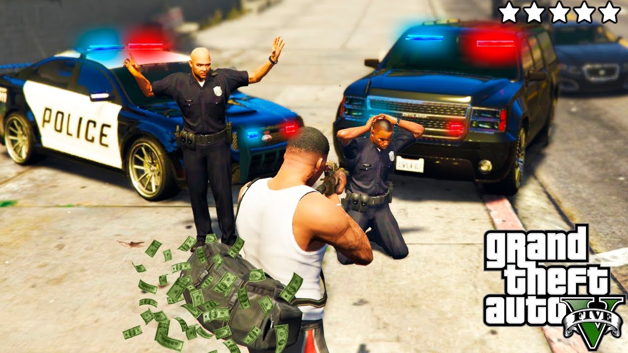 &iquest;Que Pasa Si Los Polic&iacute;as de GTA 5 NO TIENEN ARMAS? Grand Theft Auto V
