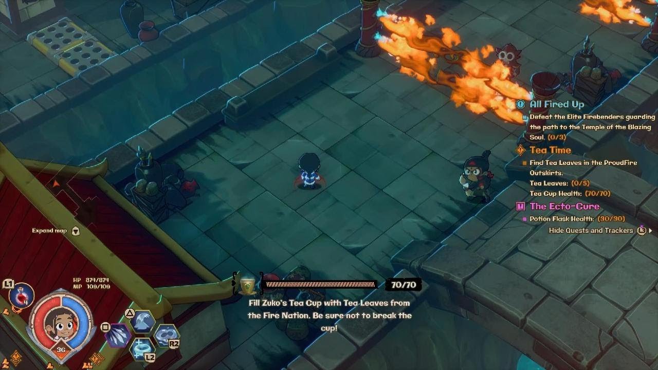 Nicktoons & The Dice of Destiny - Poured water all over azula's fire