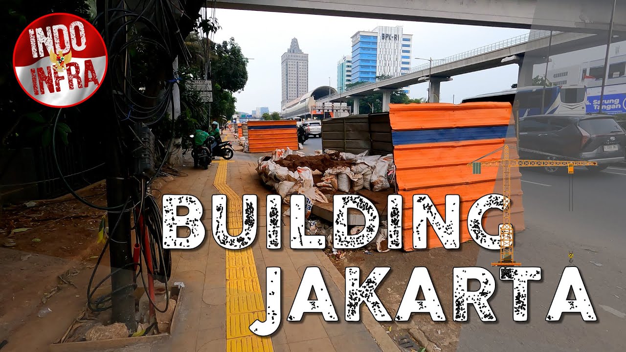 Building Jakarta: More new sidewalks along Gatot Subroto 🇮🇩