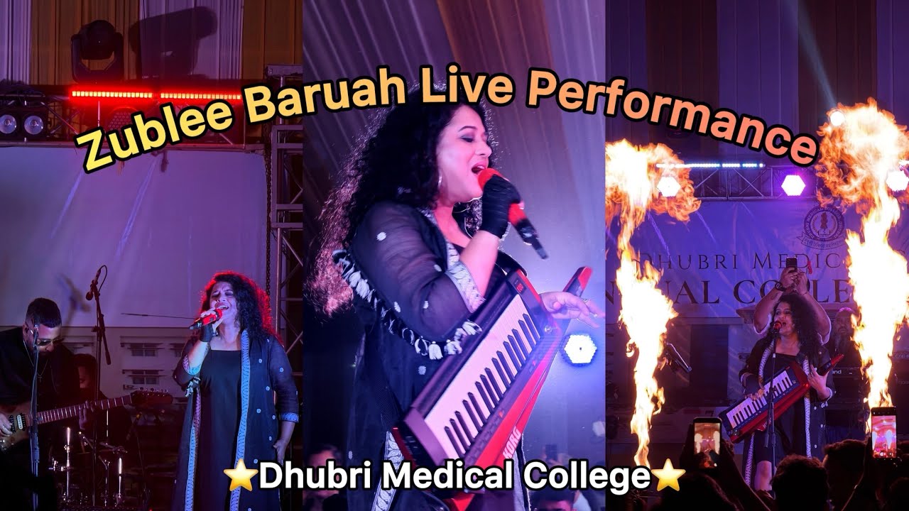 Zublee Baruah live performance 📍Dhubri Medical College🏥🫶🏼❤️✨💫⭐️#zublee #dhubri