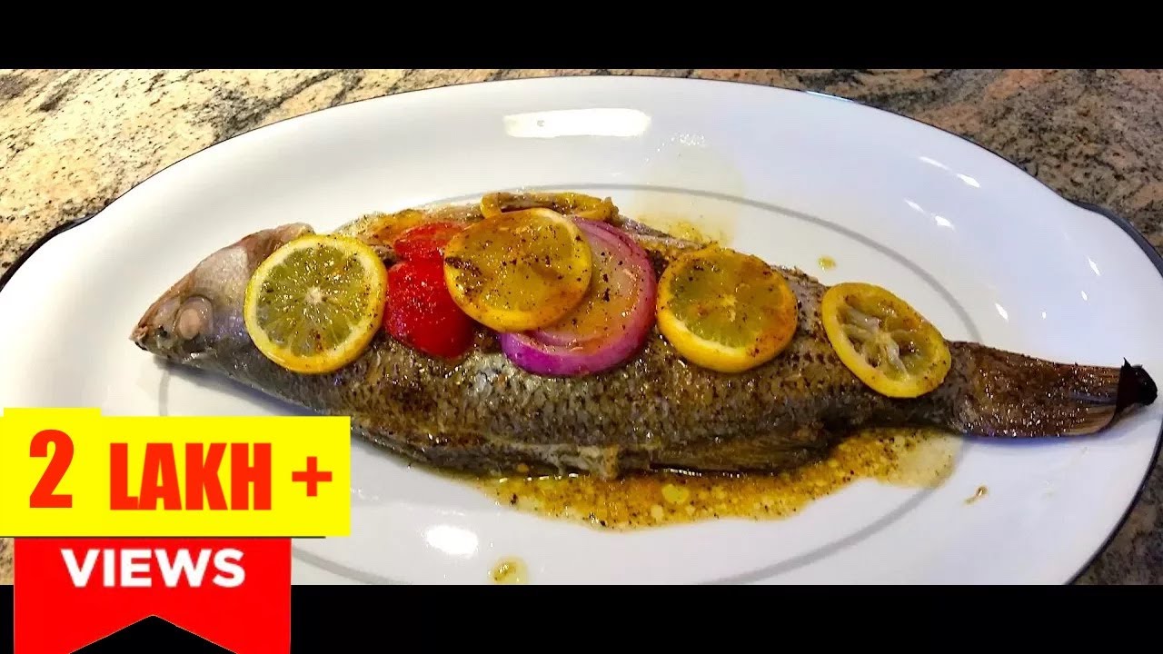 How to cook Striped Bass Fish in Oven | Oven-Baked Striped Bass | Oven Roasted Whole Baked Fish