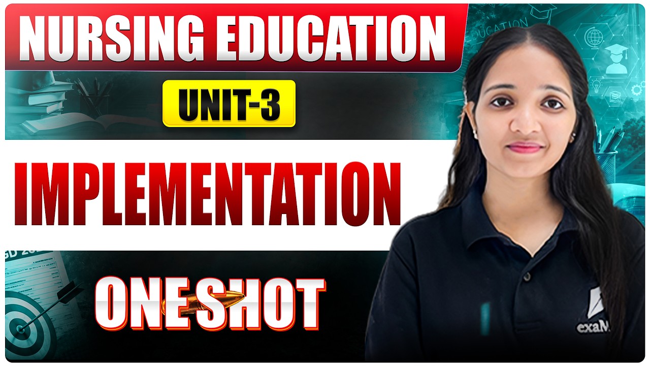 Implementation || Unit -3 || One Shot || Nursing Education || Bsc Nursing 