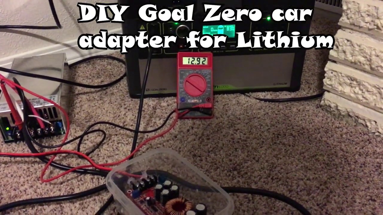 DIY Goal Zero car adapter for lithium solar power stations
