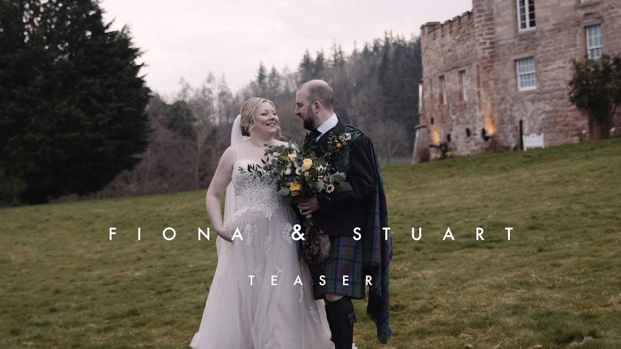 Fiona and Stuart Wedding Teaser Dalhousie Castle 2022