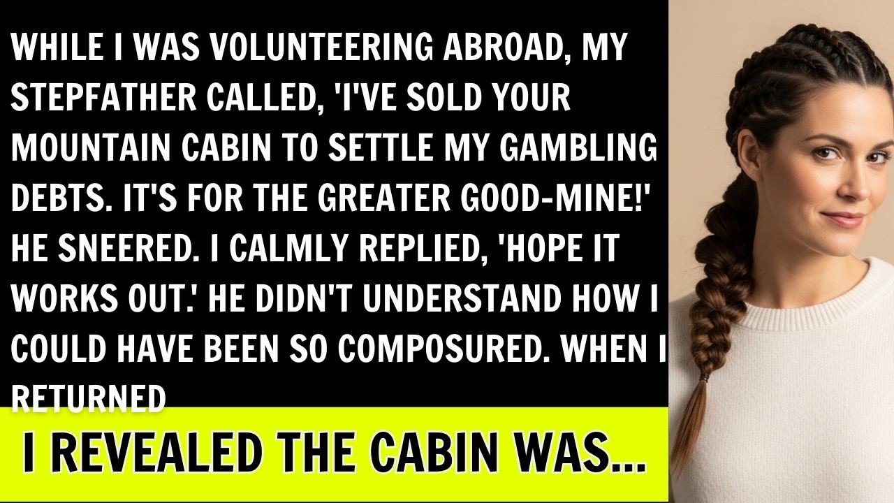 My Stepdad Called, “I Sold Your Mountain Cabin To Settle My Gambling Debts!” He laughed. But Then