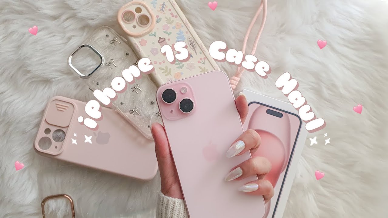 iPhone 15 Case Haul 🎀🩷 | unboxing ASMR