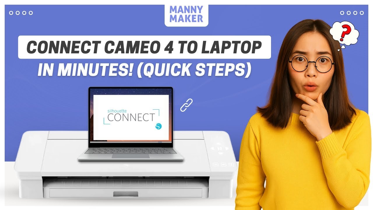Как подключить Silhouette Cameo 4 к ноутбуку? (Простые шаги!) #howto #connect #silhouettecameo #l...