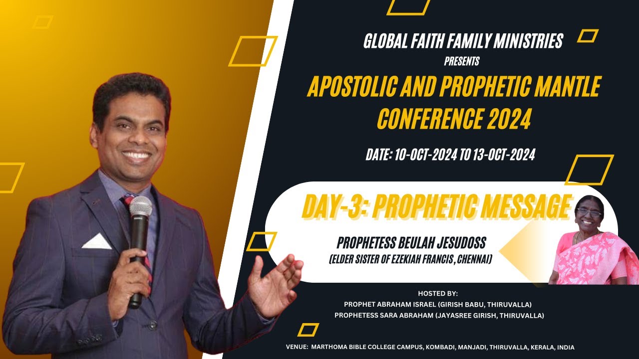 Apostolic and Prophetic Mantle Conference 2024 | Day 3 | Prophetic Message: Prophetes Beulah Jesudos