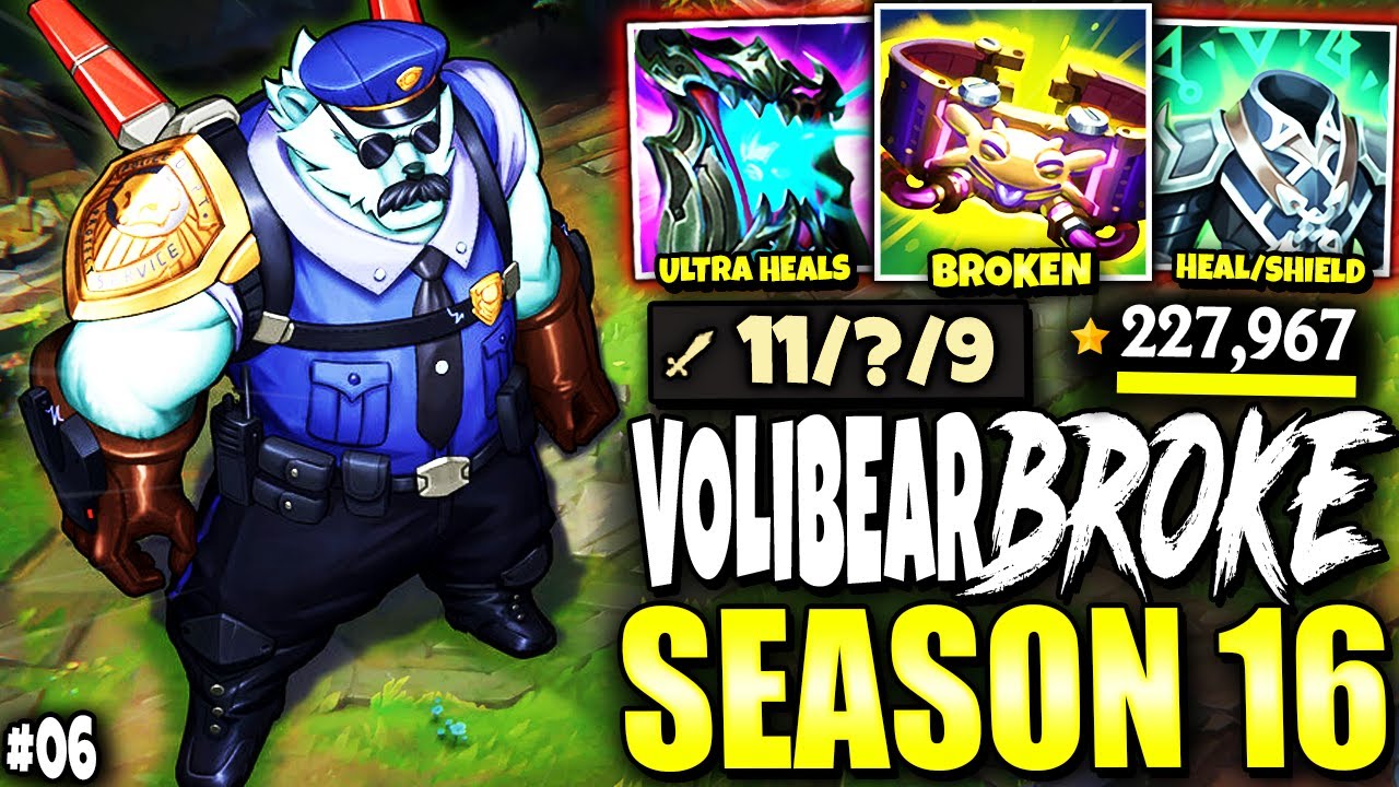 Immortal Volibear Season 16 Build BROKE EVERY GRAPH TOP LANE 🔥🔥 - Immortal Series #06 | s16 Gameplay