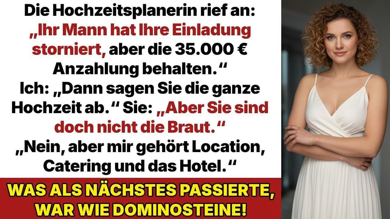 Mein Mann lud mich von der Hochzeit aus, nicht ahnend, dass mir die Luxushotels gehören!
