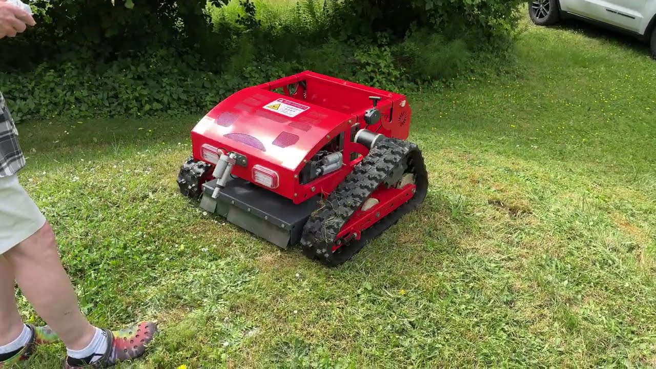Unboxing and review of Hybrid Gas-Electric Robotic Lawnmower