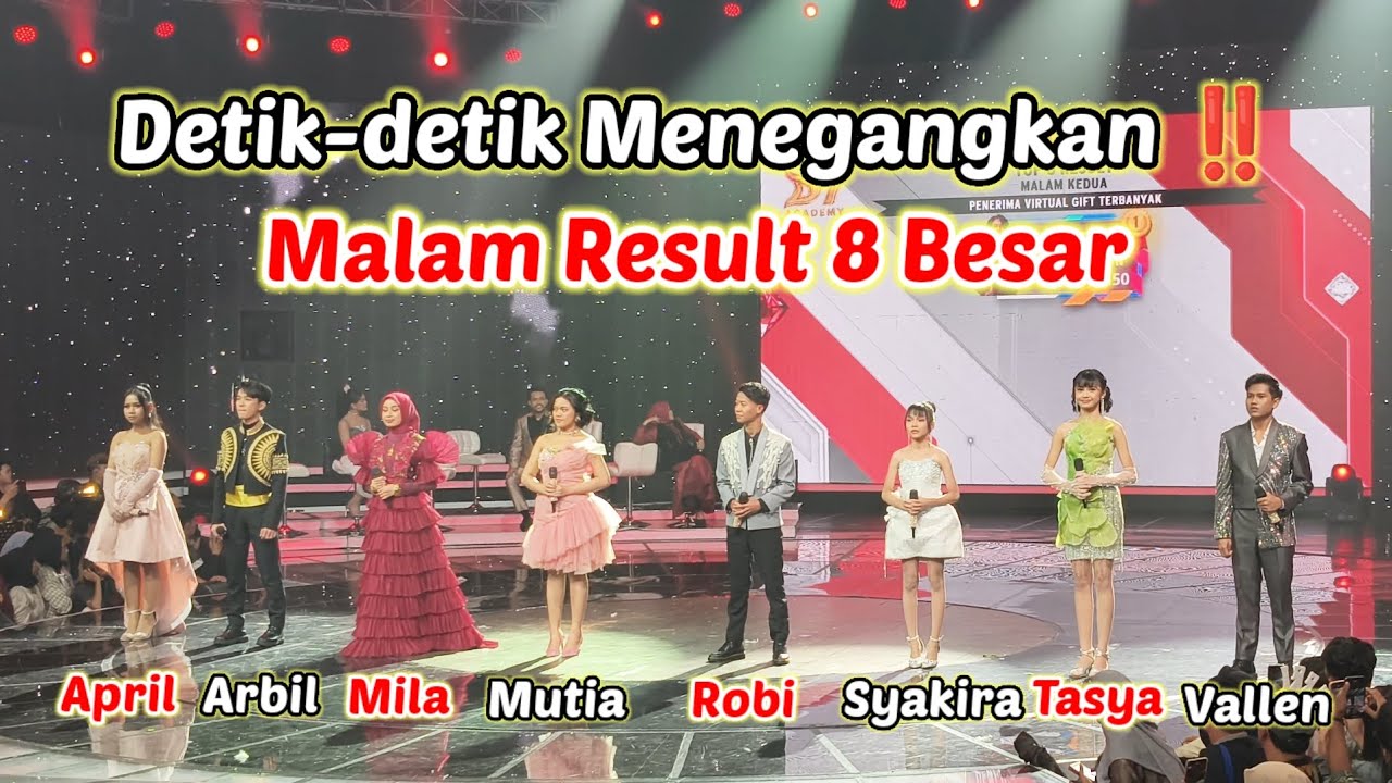 Detik-detik Menegangkan ‼️saat malam Result 8 Besar ‼️
