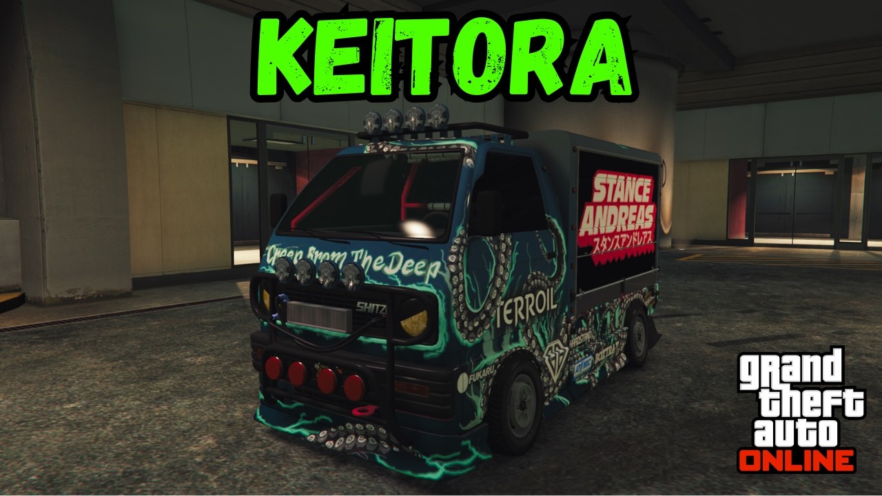 Drift Kei Truck in GTA 5 Online - Keitora Customizaion - A Safehouse in the Hills DLC