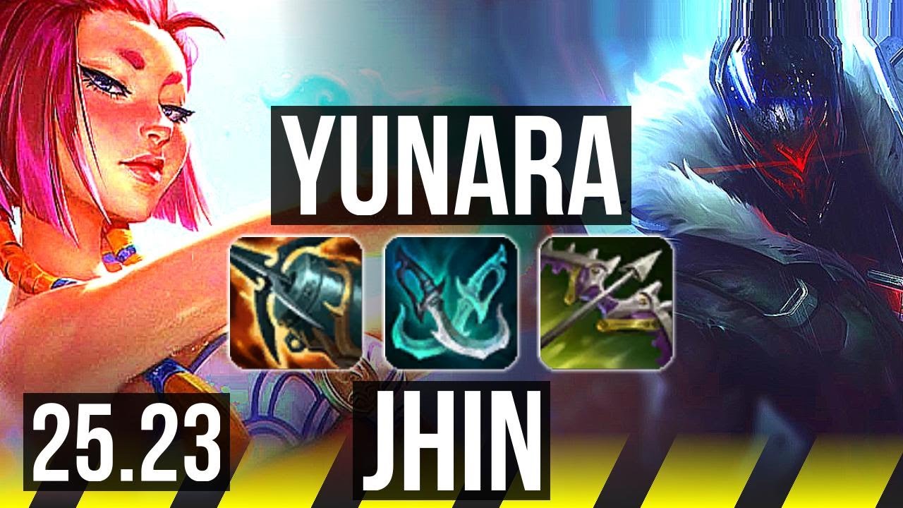 YUNARA & Nami vs JHIN & Xerath (ADC) | Quadra, Dominating | EUW Master | 25.23