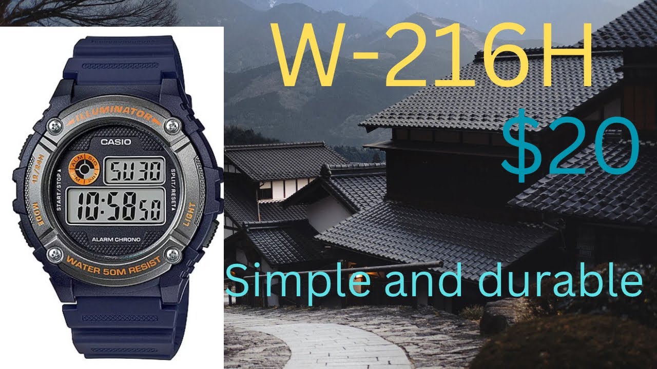 Casio W-216H￼,Great first Casio ￼
