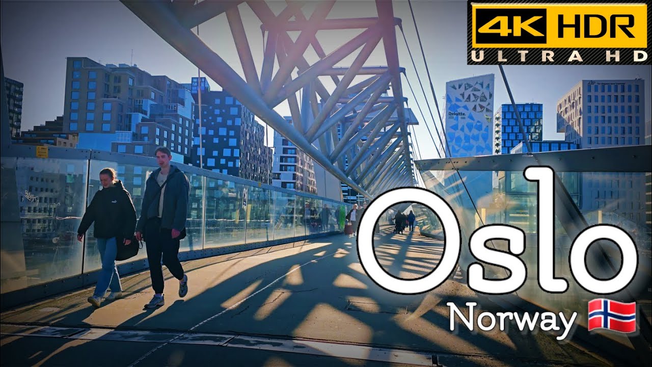 👣Walk with Me in Oslo | Bjørvika | 4K HDR | March 2024👣