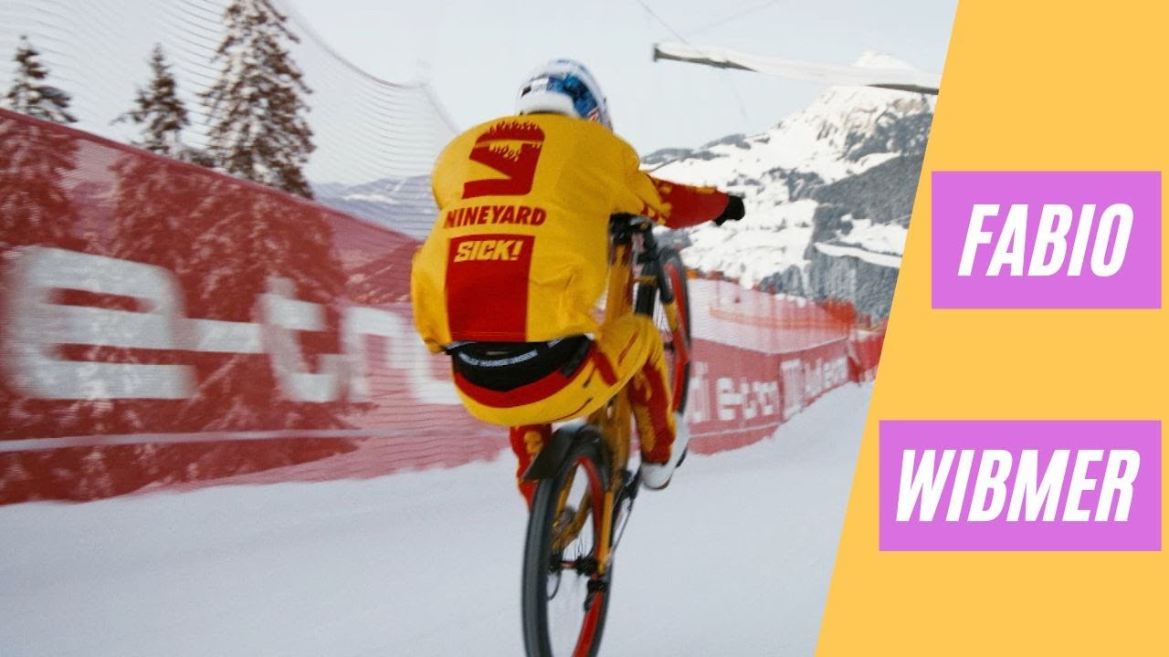 Fabio Wibmer en la pista Streif