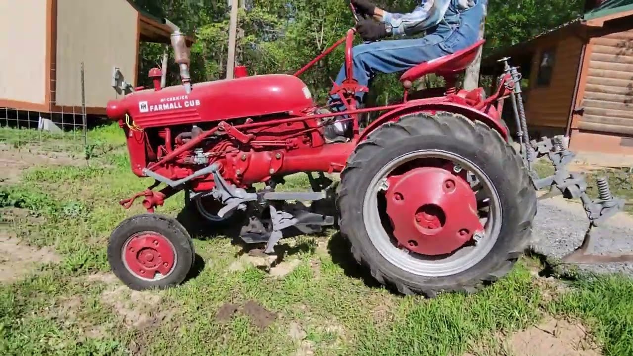 Plowing  Danny Corn with the Farmall Cub