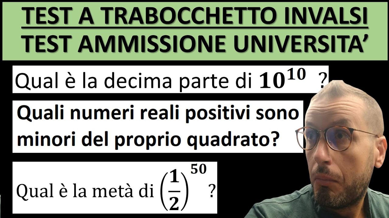 Test INVALSI e quesiti di ammissione all'università che tutti sbagliano