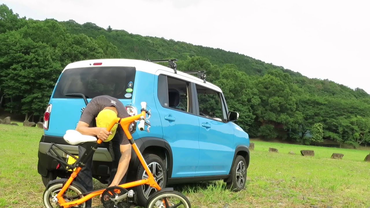 【アウトドアギア/自転車】STRIDA LT PASTEL 自動車旅行に連れて行きたい小さな折りたたみ自転車。