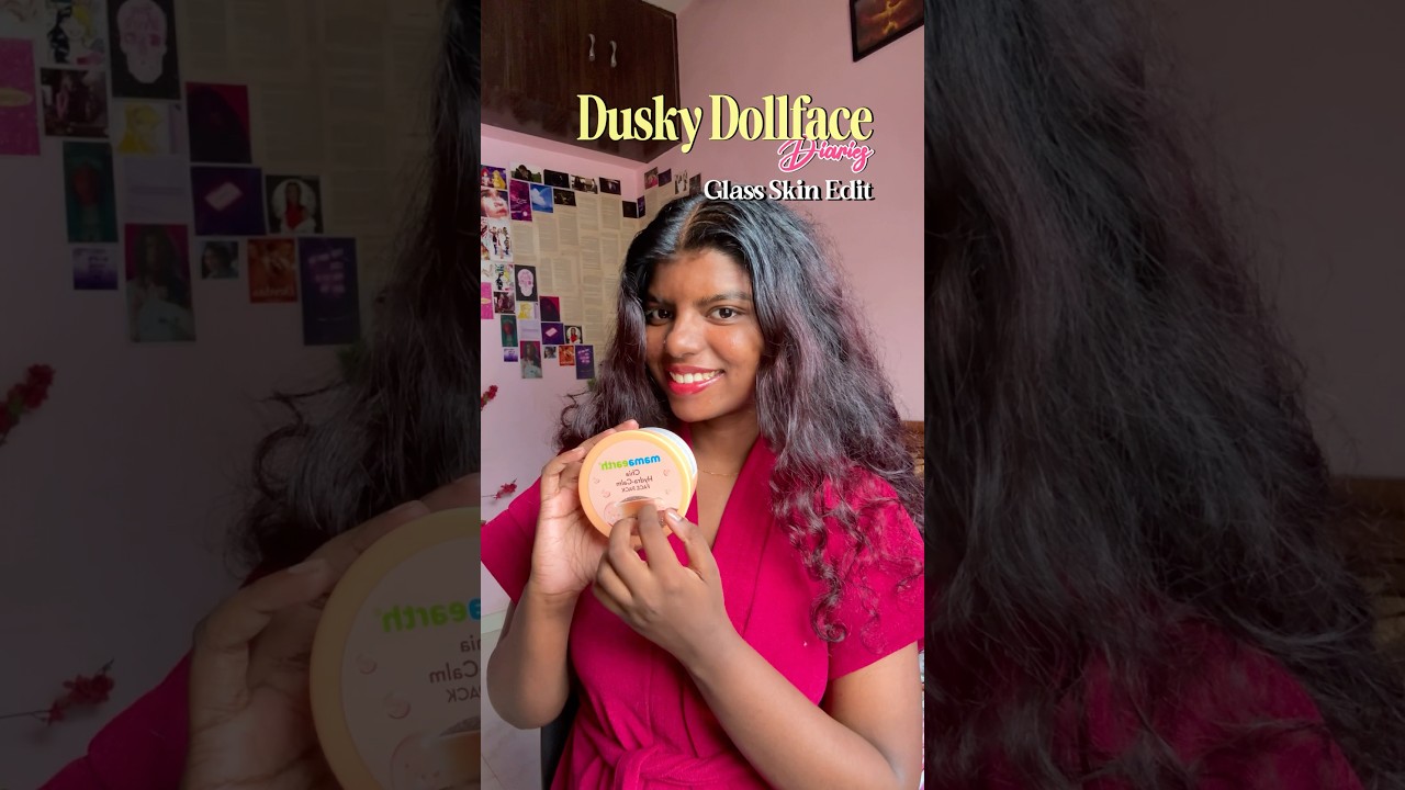 ASMR skincare ft. Mamaearth Chia seeds mask #browngirl #skincare #affordablebeauty #koreanskincare