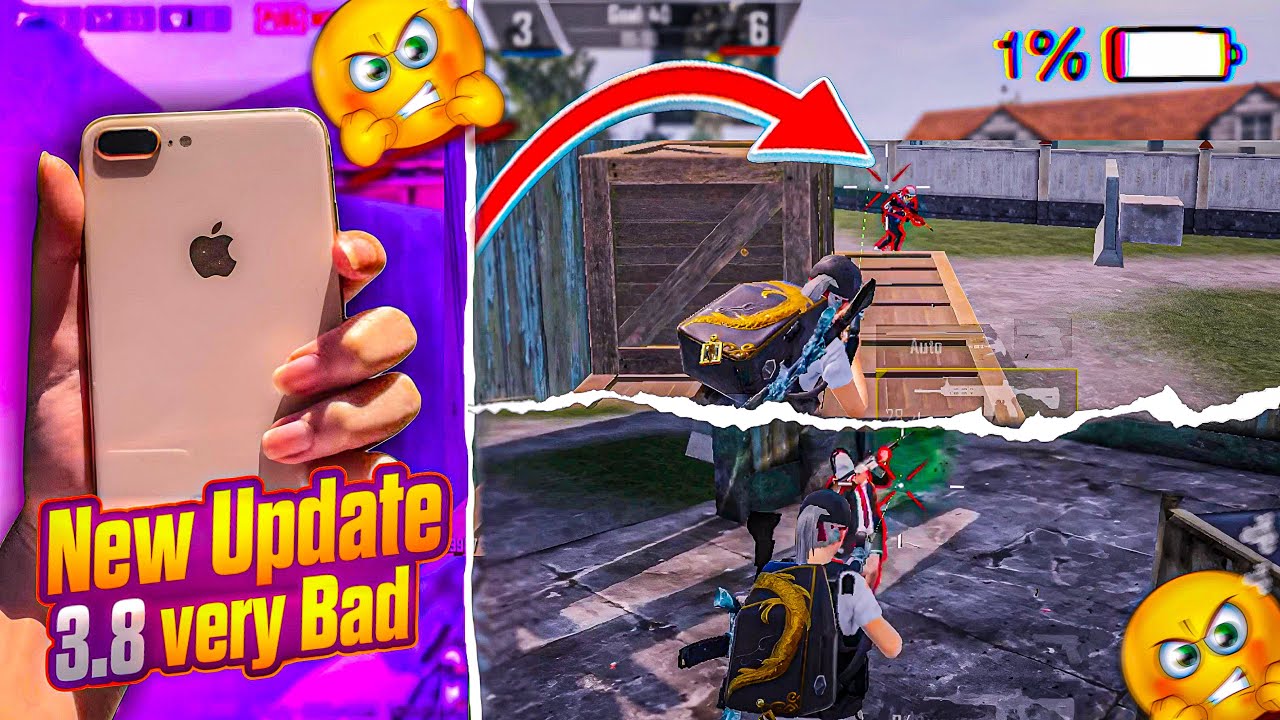 iPhone 8plus🔥TDM Test after 3.8 update🤯iPhone 8plus pubg test in 2025