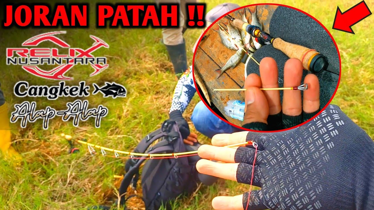Relix Cangkek alap-alap PATAH‼️ Tips mancing ikan hampala