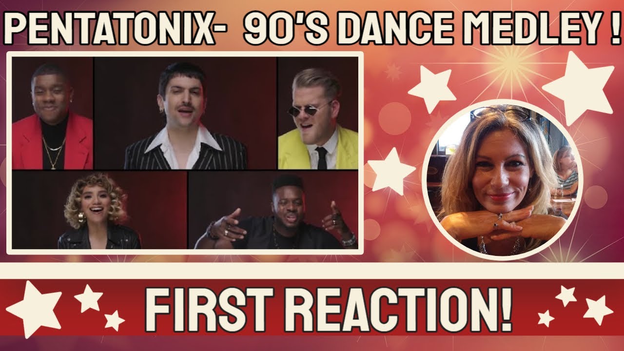 PENTATONIX-DANCE MEDLEY 90-х-ПЕРВАЯ реакция на Pentatonix! реагировать н...