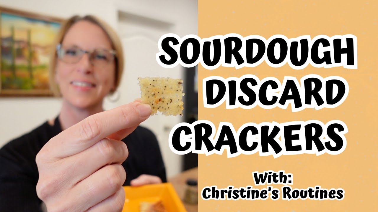 Easy Sourdough Discard Crackers! Crispy and Delicious!