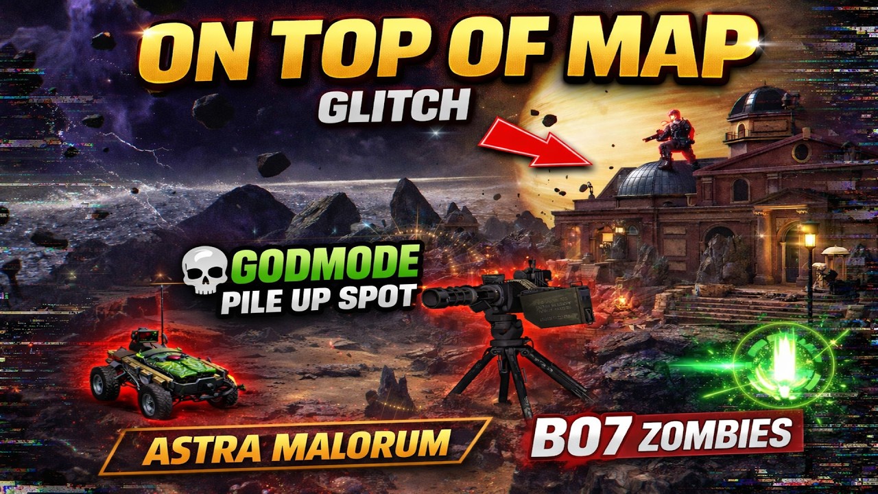 FULLY OUT/ONTOP OF ASTRA MALORUM  GLITCH +(Godmode Pile Up Spot!) #callofduty #b07 #zombies #glitch
