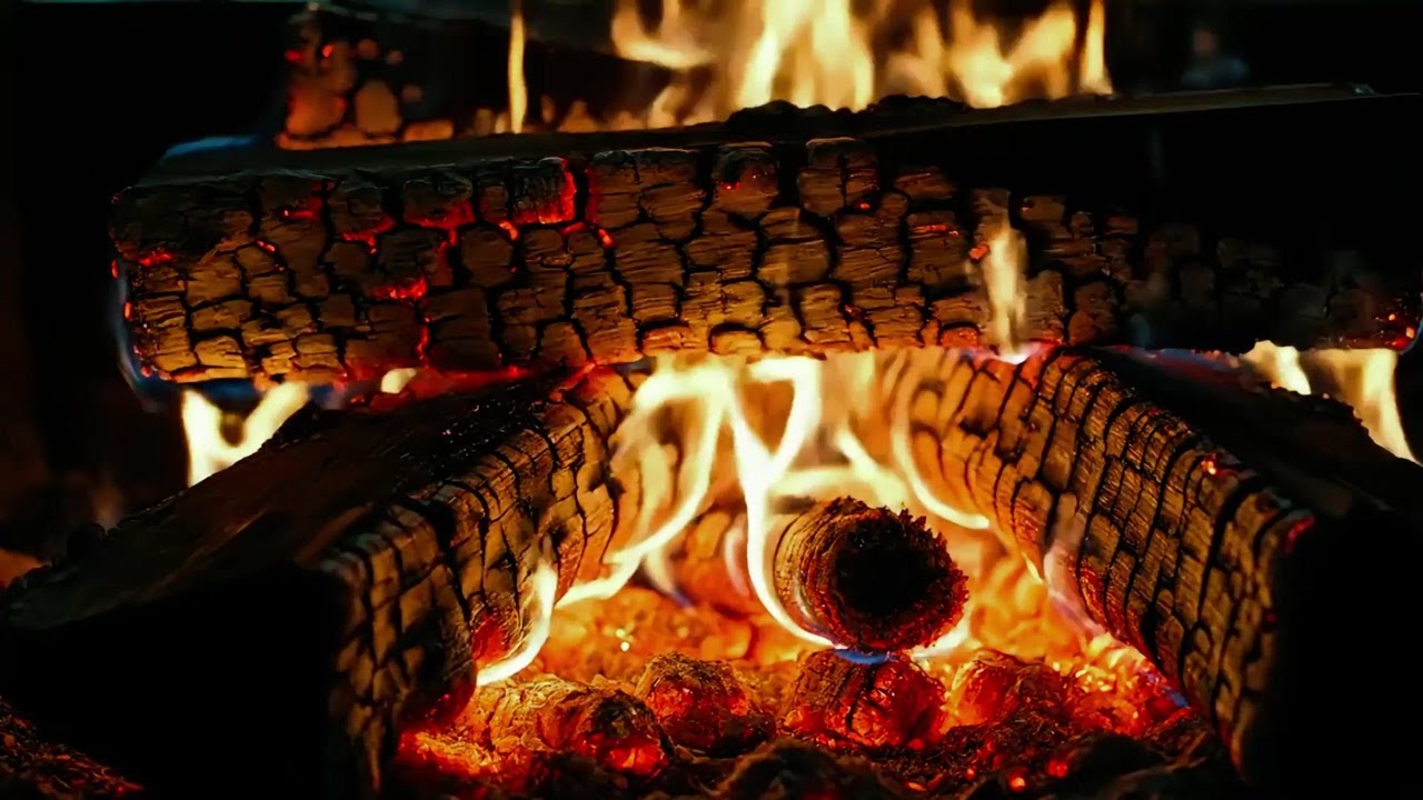 Gentle Midnight Fireplace – Sleep Faster Tonight