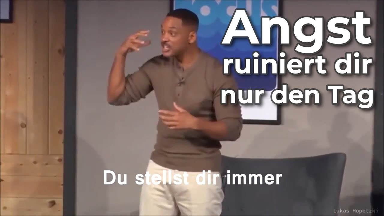 Angst ruiniert dir nur den Tag!