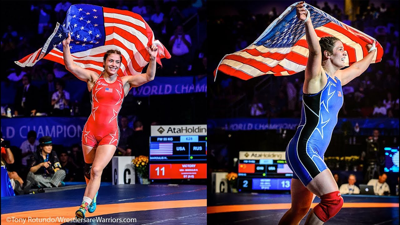 Helen Maroulis , Adeline Gray 2015 World Champions , 2016 Olympians (4K Highlights)