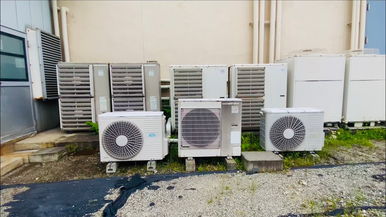 日立、三菱、ダイキンの業務用室外機達