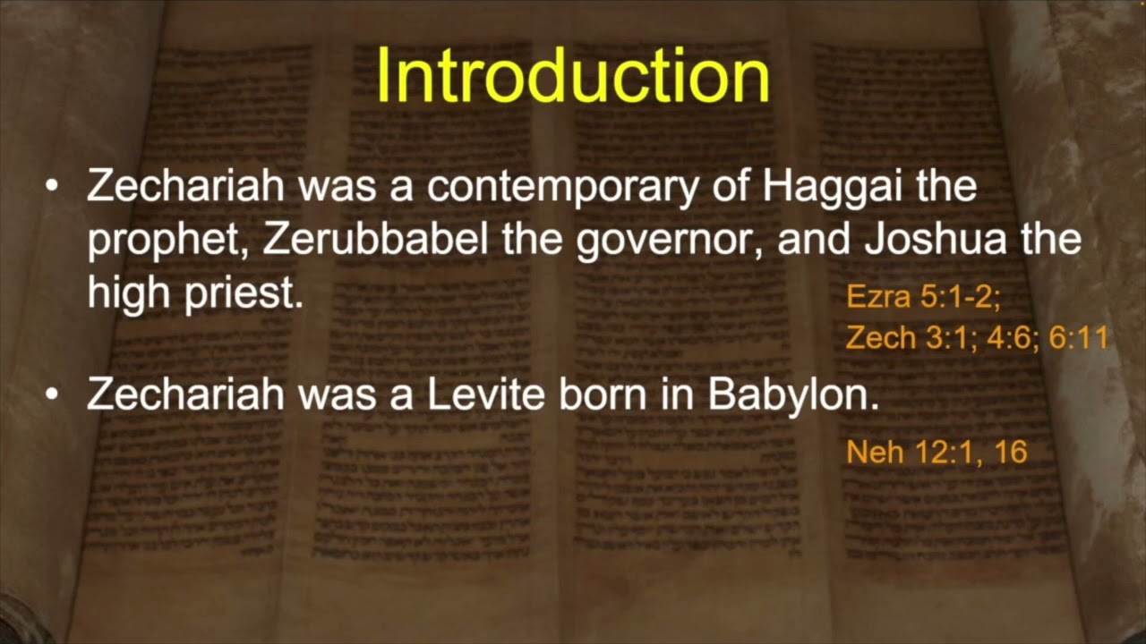 Zechariah Chapter 1 Verses 1 - 17 - Doctor Charles Missler