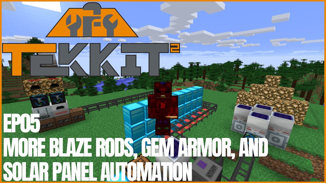 Tekkit 2 | Ep05 | Fastest Infinite Blaze Rods, Gem Armor, and Automation Beginnings