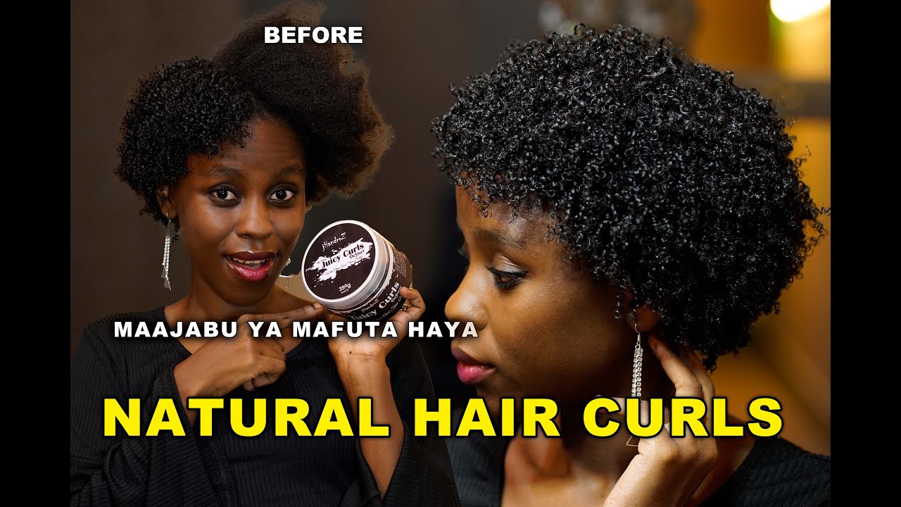 Jinsi ya KUWEKA MAWIMBI / CURLS kwenye nywele isiyo na dawa / NATURAL HAIR