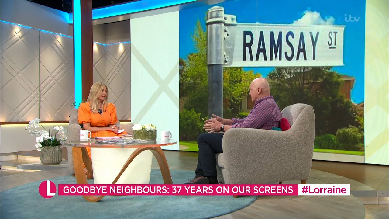 Neighbours' Alan Fletcher (Karl) and Jackie Woodburne (Susan) on Lorraine | 13th July 2022
