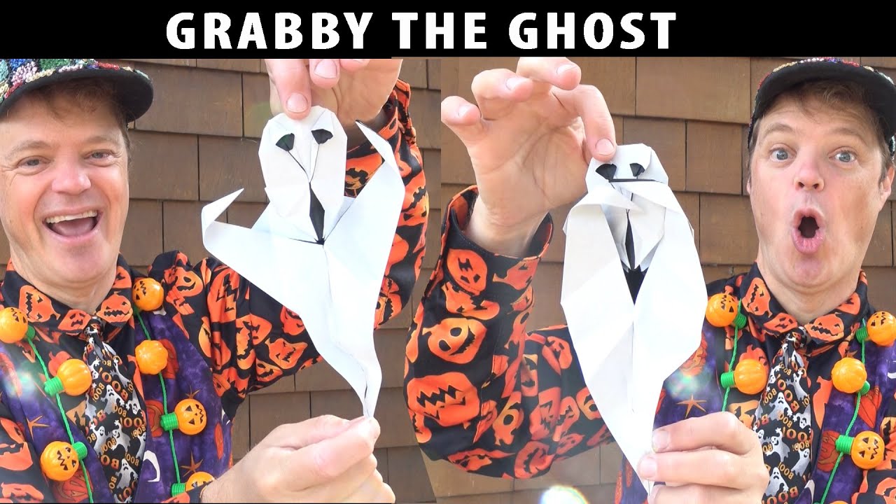 Grabby the Ghost 👻 Pull-the-Tail GRABBING Ghost! Pure Origami