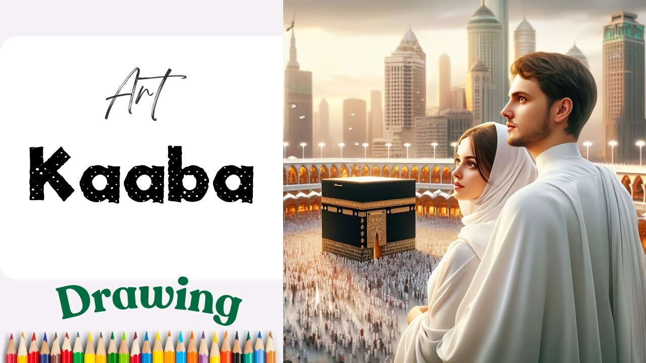 Stunning Kaaba Art | Islamic Drawing of Makkah
