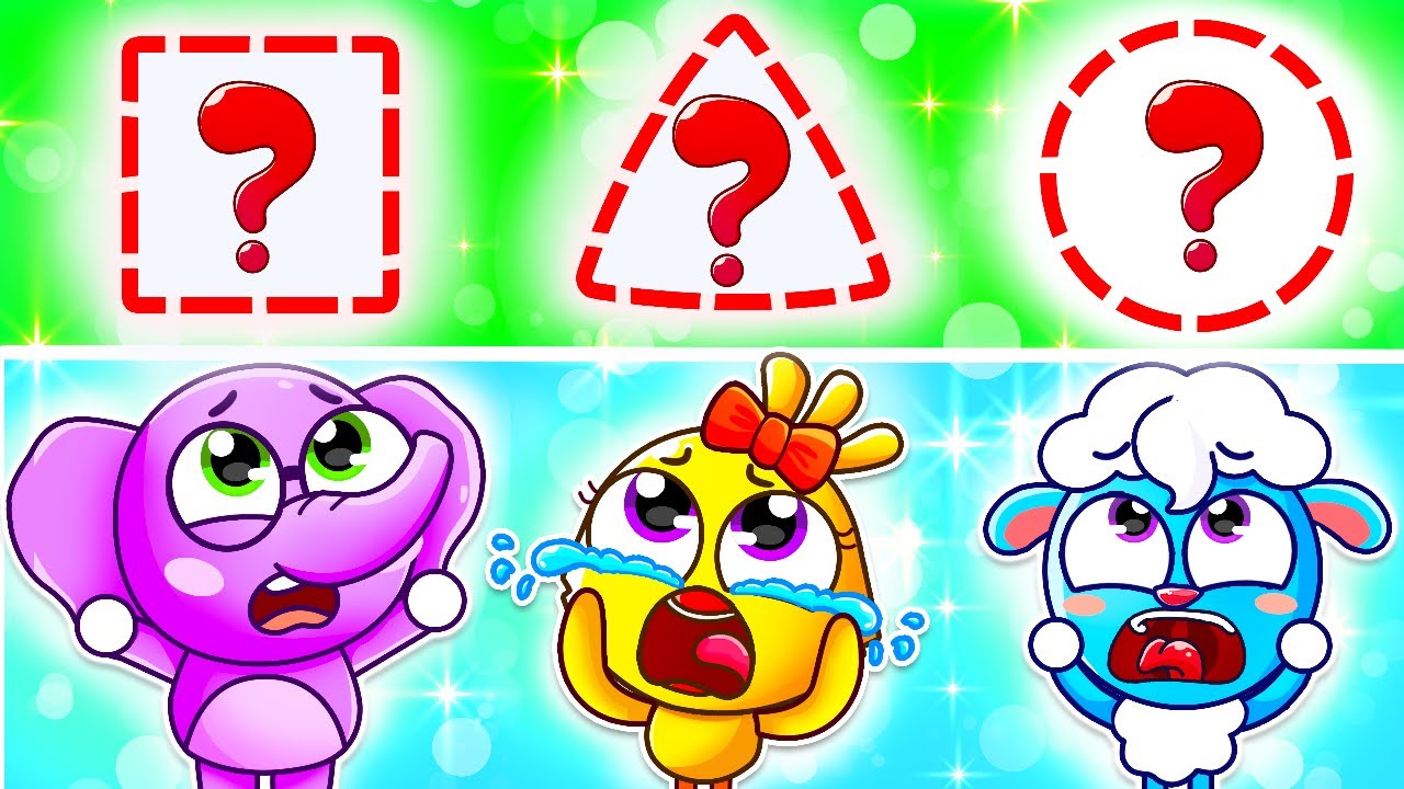 Rescue Funny Shapes Song 😻🔴 Wooden Shapes Escape | Learn Shapes and Colors by Lamba Lamby Kids Songs