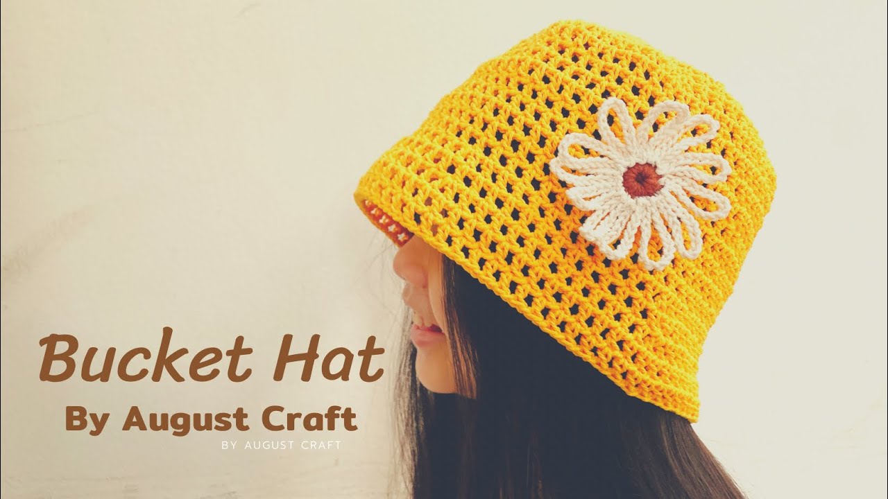 👒👒 Simple Crochet Bucket Hat | ☀️☀️ Crochet Net Hat for Summer