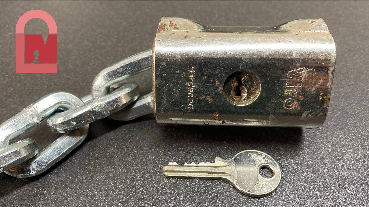 Viro Double Shackle Chain Lock Picked