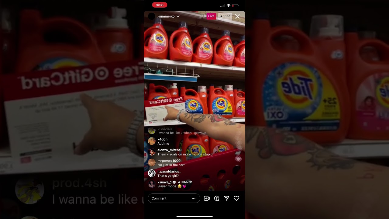 Summrs goes live in target with his girlfriend😂 (MUST WATCH)