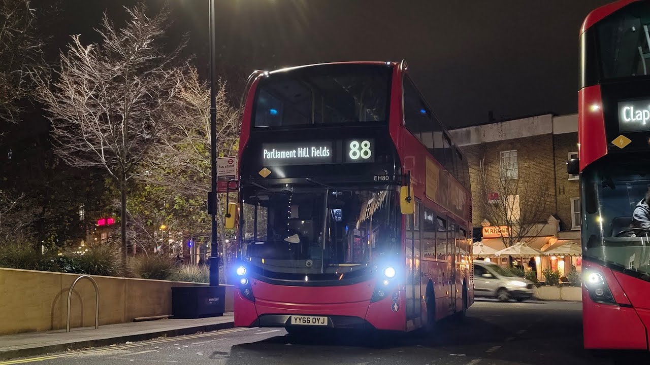 FRV: Go Ahead London Bus Route 88 | Clapham Common - Parliament Hill Fields | EH80 (YY66 OYJ)