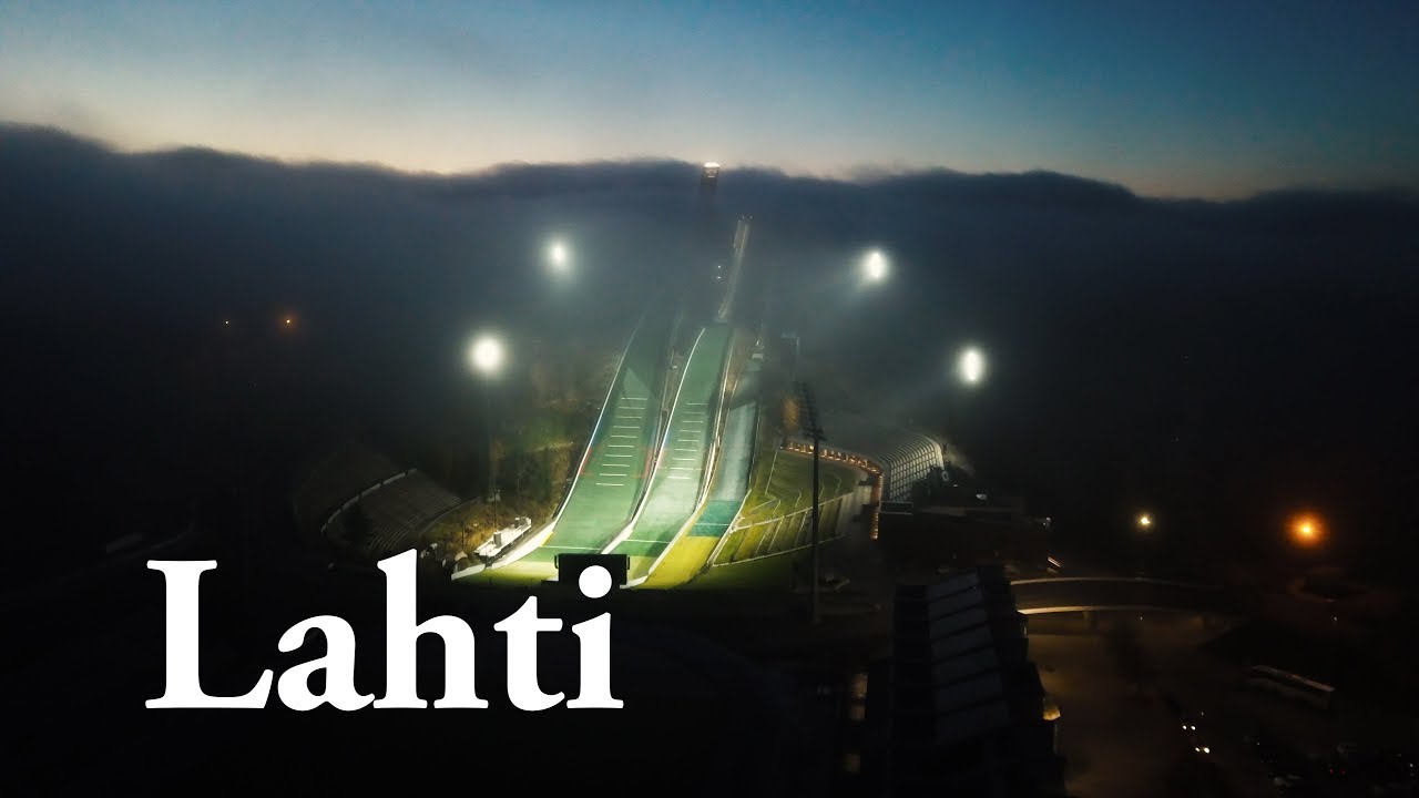 Flying over Finland 4K: Autumn In City of Lahti