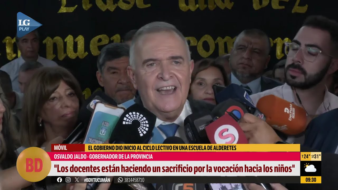 Jaldo remarcó el sacrificio de los docentes en la apertura del ciclo lectivo 2026