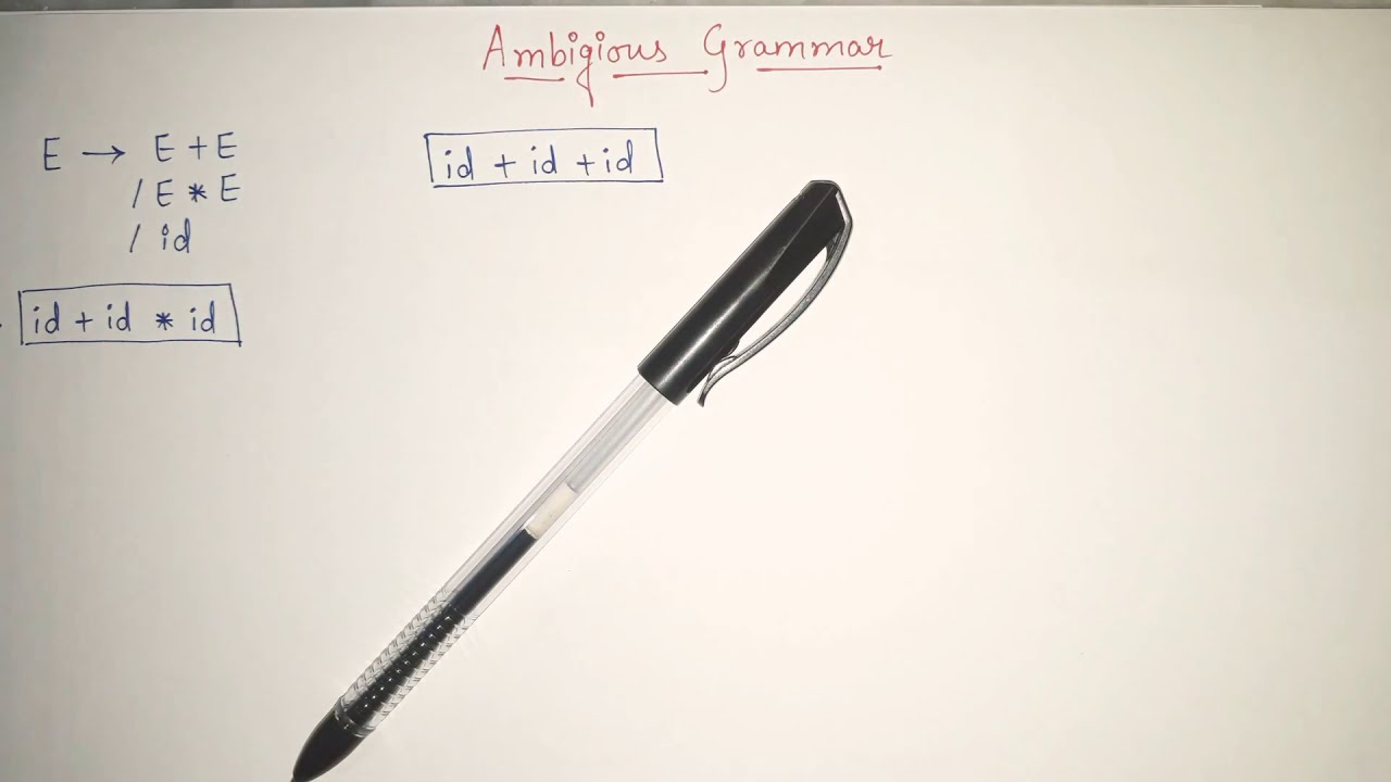 Ambiguous Grammar to Unambiguous Conversion| Ambiguity in Compiler how remove ambiguity from grammar