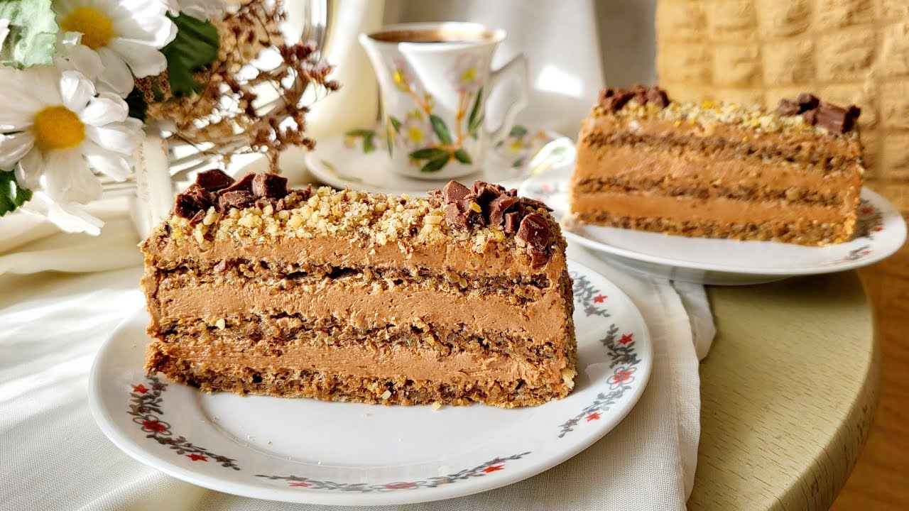 🌺 Čokoladna šnit torta sa orasima 🌸